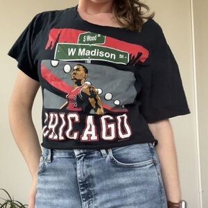 Black Chicago Graphic T-Shirt